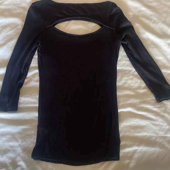 Black Cut out Sexy Top - Picture 7 of 7